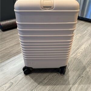 BEIS Beige Rolling Carry-on Luggage